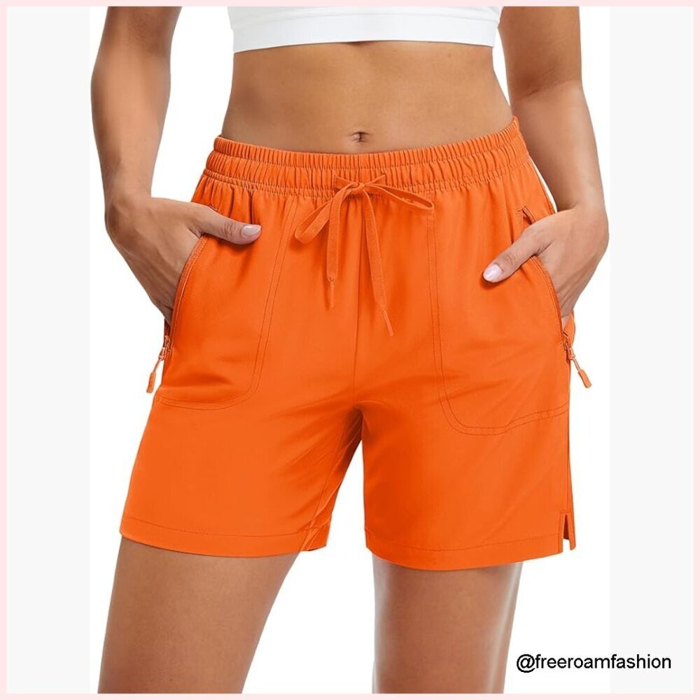 Women's 5" Hiking Shorts Quick Dry Lightweight UPF 50+ Athletic Running Golf
